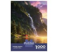 Noruega Puzzle 1000 Piezas Cartón Puzzle Grande Adulto Difícil Fiordos noruegos Coleccionistas Navidad 70x50cm/1000pcs