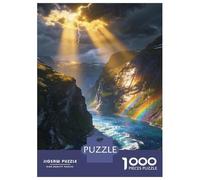 Noruega Puzzle 1000 Piezas Cartón Puzzle Grande Adulto Difícil Fiordos noruegos Educa Regalo 52x38cm/1000pcs