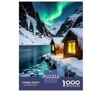 Noruega Puzzle 1000 Piezas Cartón Puzzle Grande Adulto Relajarse Fiordos noruegos Coleccionistas Puzzle para Hacer En Familia 70x50cm/1000pcs
