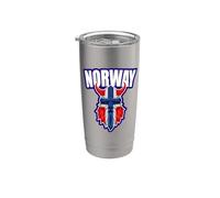 Noruega Souvenirs 2026 Fans Norwegian Fjords Cruise Vacaciones Vaso térmico de acero inoxidable de doble pared