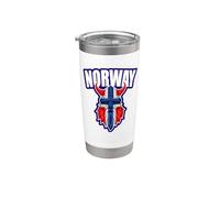 Noruega Souvenirs 2026 Fans Norwegian Fjords Cruise Vacaciones Vaso térmico de acero inoxidable de doble pared