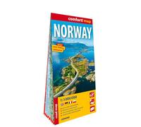 Norvège 1/1.000.000 (carte grand format laminée). Norway (Carte Laminée Routière et Tour)