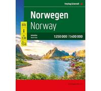Freytag & Berndt Atlas de carreteras Norvegia 1:400.000 Escala 1:250.000-1:400.000 GRAAN SP