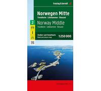 Norvegia centro 1:250 000: Trondheim - Lillehammer - Alesund: AK 0656: Wegenkaart Schaal 1 : 250.000 (F&B Wegenkaarten)