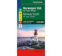 Norvegia Sud Oslo Bergen Stava 2026: Oslo - Bergen - Stavanger: AK 0655 (Auto karte)