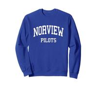 Norview High School HS Norfolk VA Retro Deportes Sudadera