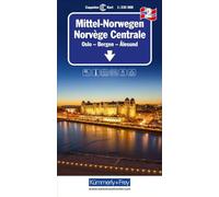 Norway Central - Ålesund/Trondheim,/Lillehammer (2): Mit Oslo, Bergen und Alesund. Inkl. Ortsverzeichnis und Reiseinformationen (Regional maps - Norway)