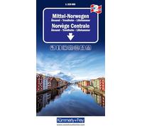 Norway Central - Ålesund/Trondheim/Lillehammer (2): Trondheim-Lillehammer-Ålesund inkl. Reiseinformationen (Regional maps - Norway)