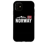 Norway Flag, Outdoor Travel, Ice Hockey Team Mountain Carcasa para iPhone 11