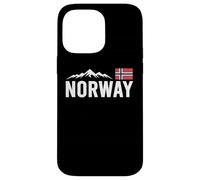 Norway Flag, Outdoor Travel, Ice Hockey Team Mountain Carcasa para iPhone 14 Pro MAX