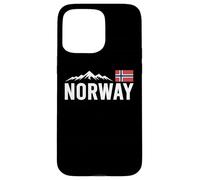 Norway Flag, Outdoor Travel, Ice Hockey Team Mountain Carcasa para iPhone 15 Pro MAX