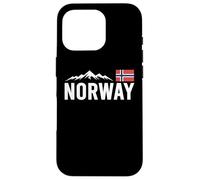 Norway Flag, Outdoor Travel, Ice Hockey Team Mountain Carcasa para iPhone 16 Pro