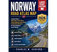 Norway Road Atlas Map: Complete Maps of Major Cities, Scenic Fjords, Coastal Highways, Arctic Routes, Detailed Road Networks for Easy Navigation Across Norway