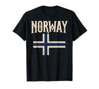 Norway with Norwegian Flag Colors. Men, Women & Kids Camiseta