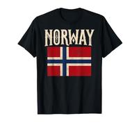 Norway with Norwegian Flag Colors. Men, Women & Kids Camiseta