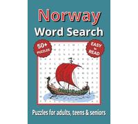 Norway Word Search Puzzle Book: Word Search with Easy to Read Print about Norway Culture, History and more | 6x9 inches, 110 pages | 50+ Puzzles ... Gifts for Vacations, Holidays & Free Times