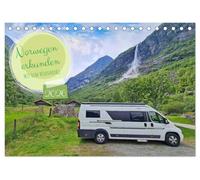 Norwegen erkunden mit dem Wohnmobil (Tischkalender 2026 DIN A5 quer), CALVENDO Monatskalender: Vom Süden Norwegens bis Trondheim mit dem Wohnmobil