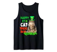 Norwegian Forest Cat Happy St Catricks Day St Patricks Day Camiseta sin Mangas