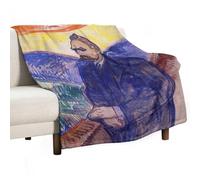 Norwegian Painters Edvard Munch Friedrich Nietzsche - Manta de forro polar para decoración de otoño, manta de franela para cama, sofá, camping, suave, 60 x 80 pulgadas