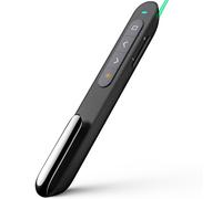 Norwii Mando de Presentaciones Bluetooth Recargable, Presentador Inalámbrico con Punto Verde para PowerPoint, Alcance 100m para Profesores, Compatible macOS