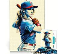 Nos Encanta el béisbol Rompecabezas de lógica para Adultos de 1000 Piezas Corte de precisión con Bordes Lisos reuniones Familiares (50x75cm)