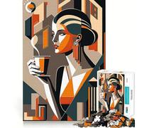 Nos Encanta el café Rompecabezas para Adultos de 1000 Piezas Diversión para Entrenar la Mente Piezas sin Rebabas y de Corte Limpio Actividad para Compartir en Familia (50x75cm)