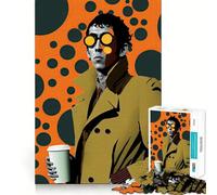 Nos Encanta el café Rompecabezas para Adultos de 1000 Piezas Juego Mental Divertido con tecnología Avanzada de Corte láser Un Reto entretenido para Pasar el Tiempo (38x26cm)
