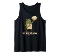 Nos levantamos al Amanecer Cottagecore Frog Pan Panadero de Masa Madre Camiseta sin Mangas