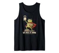 Nos levantamos al Amanecer Cottagecore Frog Pan Panadero de Masa Madre Camiseta sin Mangas