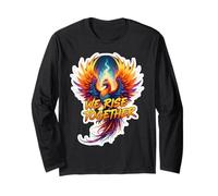Nos levantamos juntos Phoenix Fire Bird Rising Ashes Grupo de equipo Manga Larga