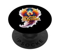 Nos levantamos juntos Phoenix Fire Bird Rising Ashes Grupo de equipo PopSockets PopGrip Adhesivo