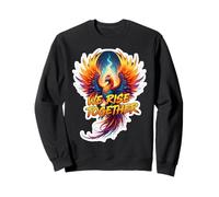 Nos levantamos juntos Phoenix Fire Bird Rising Ashes Grupo de equipo Sudadera