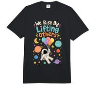 Nos levantamos levantando a Otros Astronauta Colorido Inspirador Comfort Colors Adult Heavyweight T-Shirt
