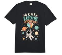 Nos levantamos levantando a Otros Astronauta Inspiración Trabajo en Equipo Comfort Colors Adult Heavyweight T-Shirt
