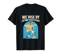 Nos levantamos levantando el diseño del Orgullo comunitario Camiseta