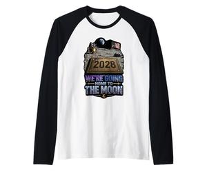 Nos Vamos a casa a la Luna 2028 Camiseta Manga Raglan