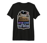 Nos Vamos a casa a la Luna 2028 Camiseta Premium