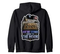 Nos Vamos a casa a la Luna 2028 Sudadera con Capucha