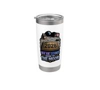 Nos vamos a casa a la luna 2028 Vaso térmico de acero inoxidable de doble pared