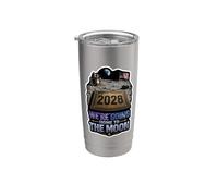 Nos vamos a casa a la luna 2028 Vaso térmico de acero inoxidable de doble pared