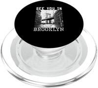 Nos vemos en Brooklyn Retro Boombox Music City Design PopSockets PopGrip para MagSafe