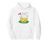 Nos vemos en el hoyo 19 - Bandera de Cristal de Dibujos Animados de Bebida de Golf Sudadera con Capucha