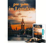 Nos vemos en Londres Rompecabezas de 1000 Piezas para Adultos Regalo Ideal para desarrollar la lógica Juguete para Disfrutar de un Corte preciso y un diseño Elegante (38x26cm)