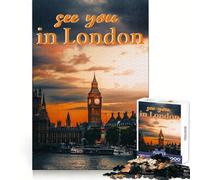 Nos vemos en Londres Rompecabezas de 1000 Piezas para Adultos Regalo Ideal para desarrollar la lógica Juguete para Disfrutar de un Corte preciso y un diseño Elegante (38x26cm)