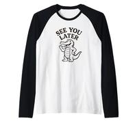 Nos vemos más tarde Alligator Último día de clases Más tarde Alligator Camiseta Manga Raglan
