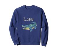 Nos vemos más tarde, divertido juego de palabras de cocodrilo broma lindo reptil Sudadera
