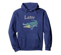 Nos vemos más tarde, divertido juego de palabras de cocodrilo broma lindo reptil Sudadera con Capucha