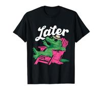 Nos vemos más Tarde, Maestra - Summer Alligator, último día de Clases Camiseta gráfica económica