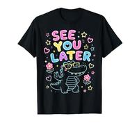 Nos vemos más Tarde Maestro Summer Alligator Último día de Clases Camiseta gráfica económica