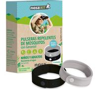 Nosa Kit Pulseras Repelentes Click Negro Gris 2uds